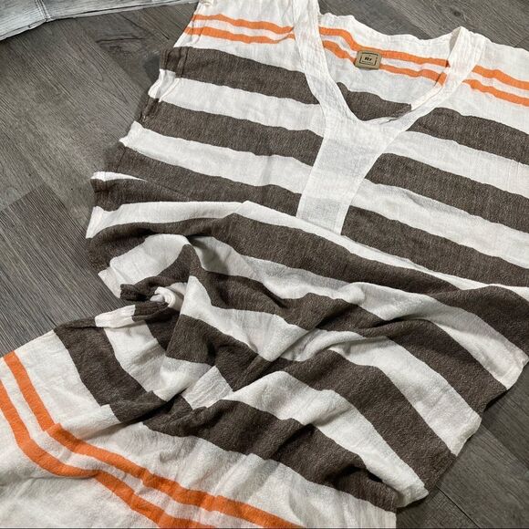 Rose And Rose Striped Midi Kaftan Dress - Women's Size M - Picture 3 of 8